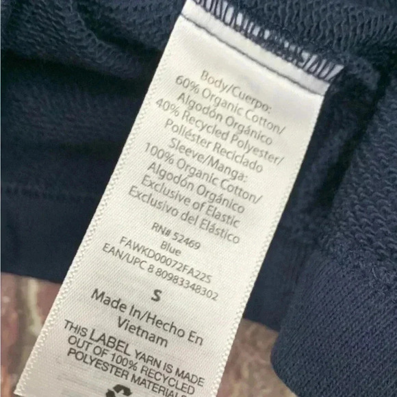 Free Assembly Smocked Navy Mini Dress with Square Shoulders Size S - Picture 9 of 10